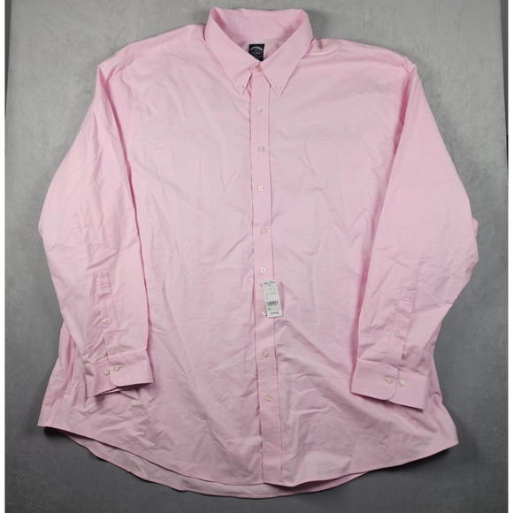 Brooks Brothers Other - NEW Brooks Brothers Button Down Shirt Mens 4XLT Pink Non-Iron Stretch Cotton